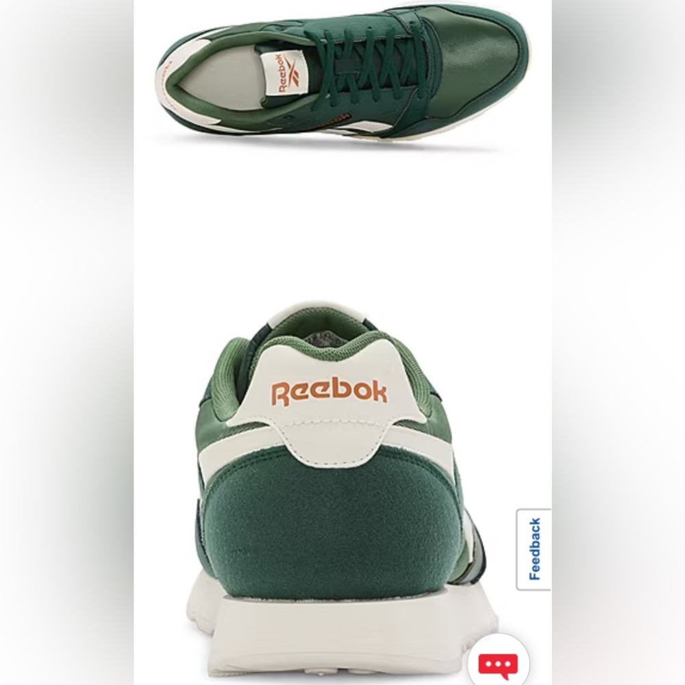 Green/green/chalk Reebok Ultra Flash unisex shoes 10M/11.5W New in box with tags